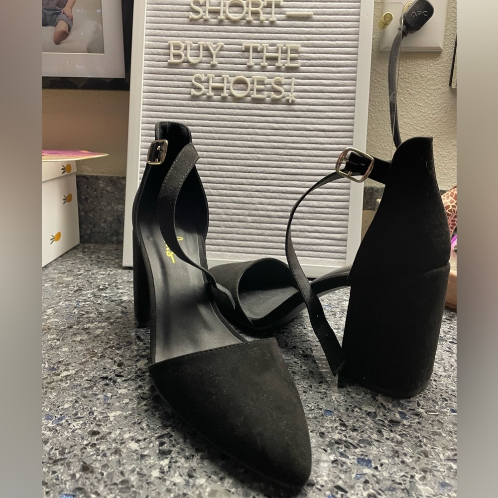 New out-of-box Ankle Strap Heels